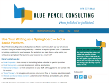 Tablet Screenshot of bluepencilconsulting.com